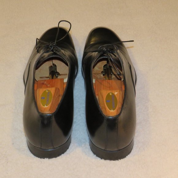 Santoni Men\'s Recent Polished Black Leather Derby Shoe Size 12D main image 10